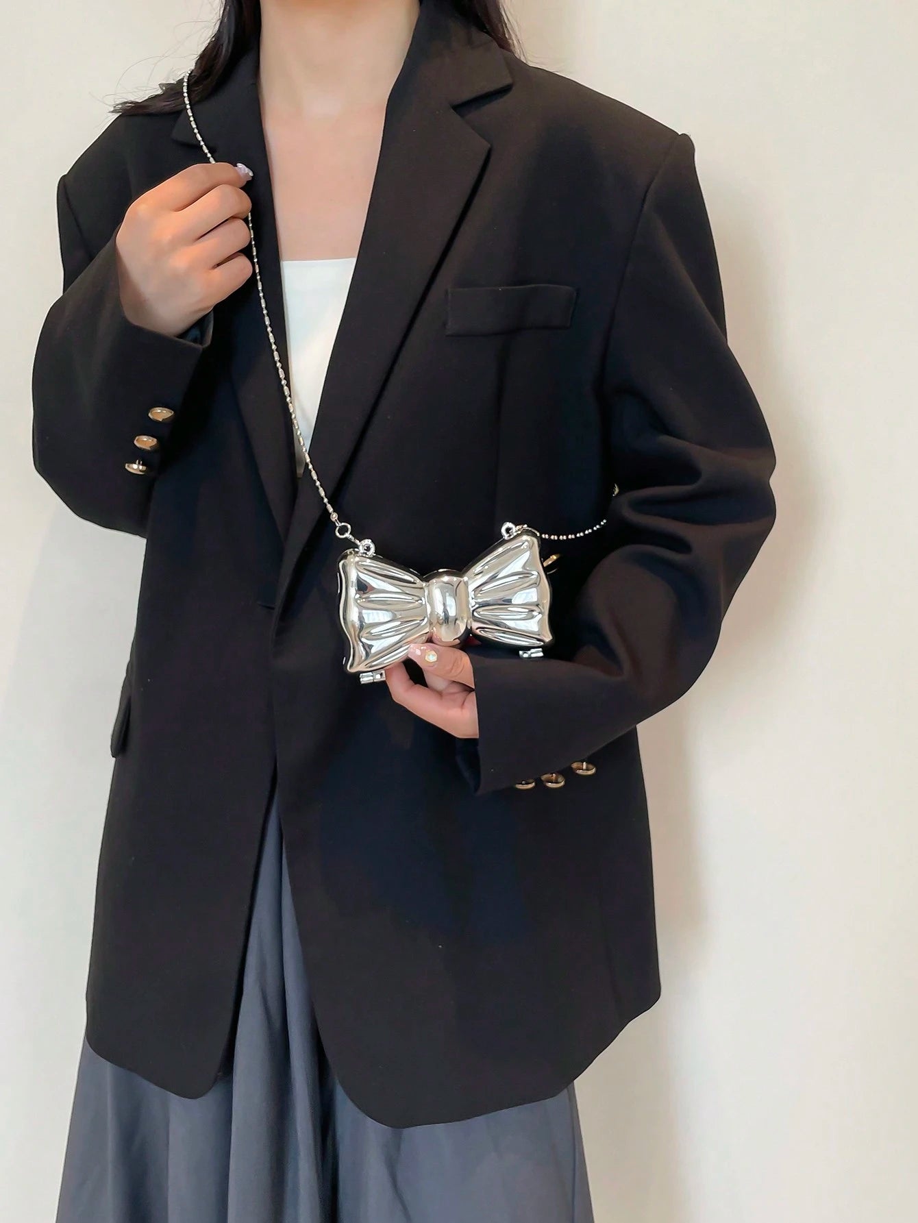 Butterfly Shaped Mini Evening Bag, Women's Stylish Chain Shoulder/Crossbody Bag, Suitable For Party And Date