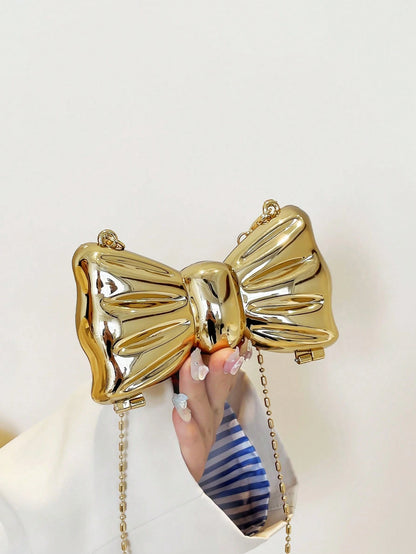Butterfly Shaped Mini Evening Bag, Women's Stylish Chain Shoulder/Crossbody Bag, Suitable For Party And Date