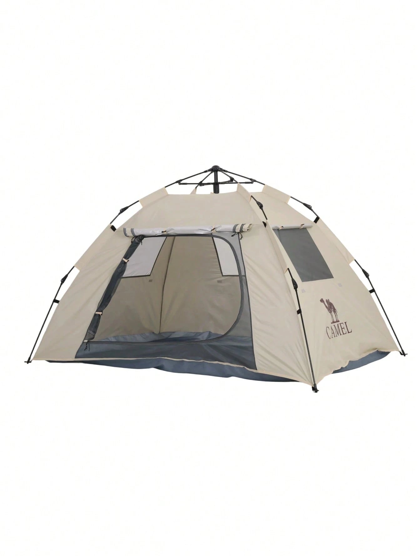 CAMEL CROWN 2-3 Person Outdoor Tent, Portable Foldable Automatic Quick Setup Tent, Silver Coating, UV Protection And Waterproof, Park Picnic Camping Gear