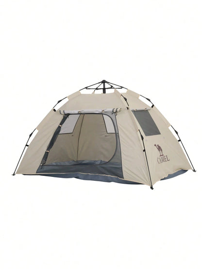 CAMEL CROWN 2-3 Person Outdoor Tent, Portable Foldable Automatic Quick Setup Tent, Silver Coating, UV Protection And Waterproof, Park Picnic Camping Gear
