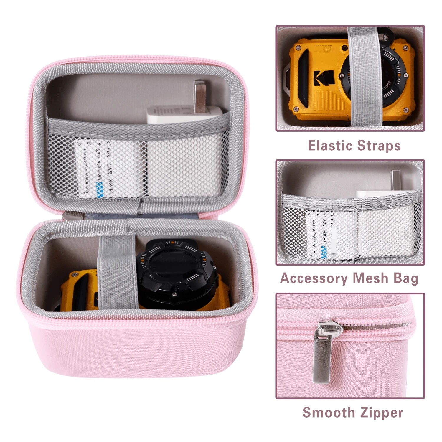 Camera Storage Bag For WPZ2 Camera, EVA Hard Shell Waterproof Shockproof Dustproof Protective Travel Storage Box, Suitable For Outdoor Use