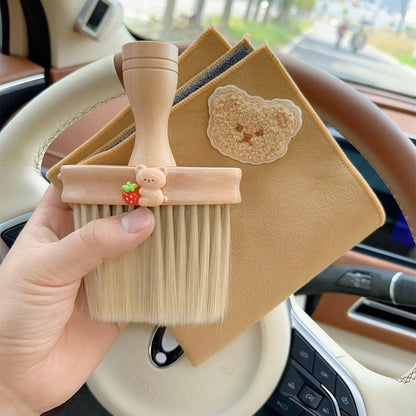 Car Cleaning Brush Detail Air Vent Seat Gap Brush Cleaning Dust Removal Tool Interior Accessories