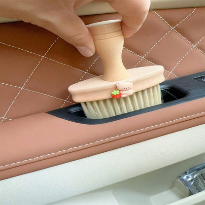 Car Cleaning Brush Detail Air Vent Seat Gap Brush Cleaning Dust Removal Tool Interior Accessories