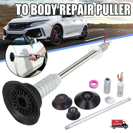 Car Dent Puller Tool, Slide Hammer Dent Puller With 3 Suction Cups, No Drilling Or Welding, Air Pneumatic Dent Removal Kit For Car Dent Door Dings Repair