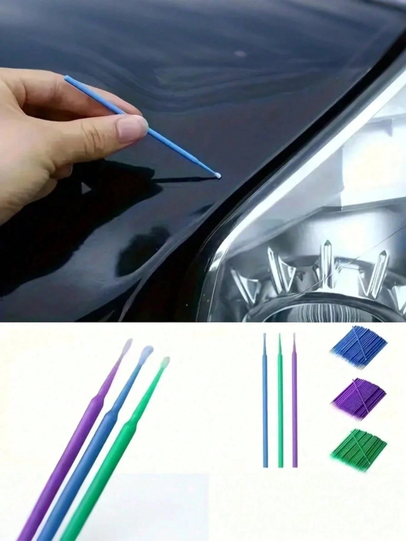 Car Detailing Brush, Air Vent Interior Cleaning Brush, Car Gap Cleaning Tool, 100pcs/Pack
