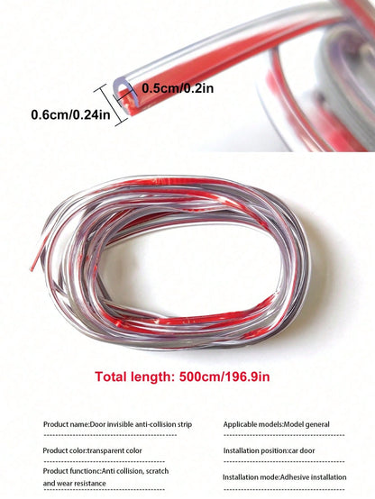 Car Door Edge Guards, Invisible Bumper Strips, Car Body Anti-Scratch Sealing Strips, Noise Insulation Decorative Strips, Suitable For Car Door Gaps Reinforcement, Great Gift For Men, Auto Accessories