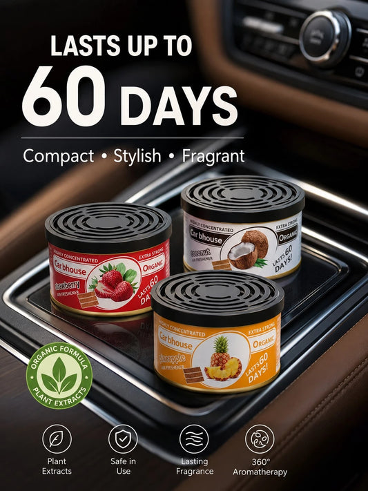 Car Fragrance Wooden Block Diffuser, Car Air Freshener, New Car Odor Eliminator, Fiber Air Freshener, Long-Lasting Woody Scent Fragrance Block, Sweet Fruity Scent Car Decor, Women's Car Accessory, Aes