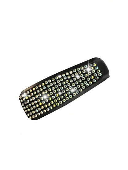 Car Glasses Holder Clip Glasses Holder With Rhinestones Ticket Card Holder For 1pc