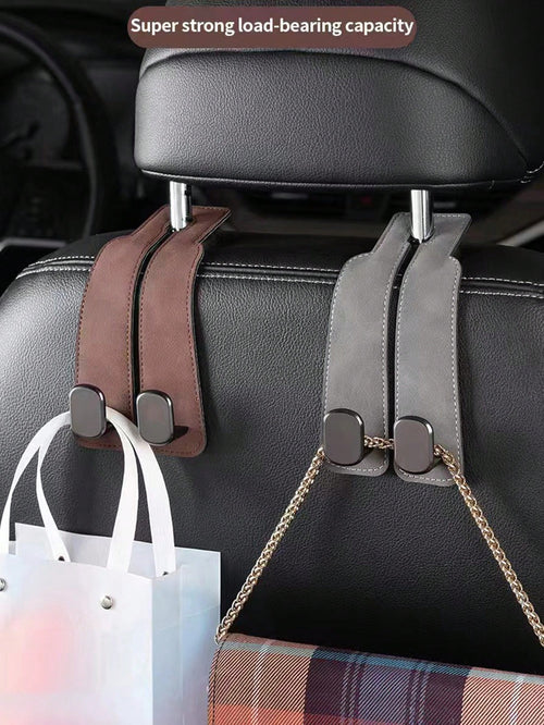 Car Hook, Car Seat Back Double Hook, Multifunctional Car Rear Seat Mobile Phone Holder
