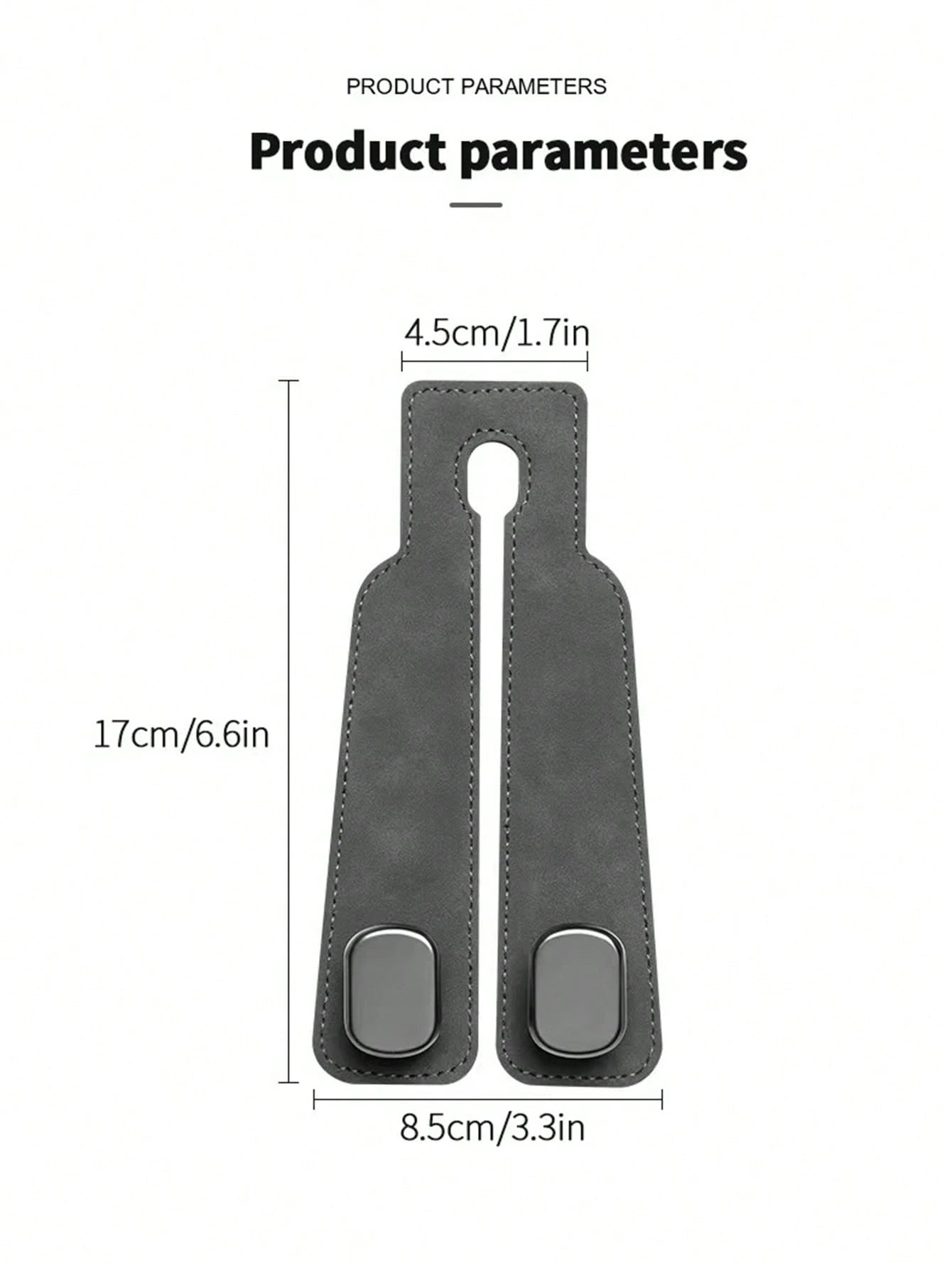 Car Hook, Car Seat Back Double Hook, Multifunctional Car Rear Seat Mobile Phone Holder