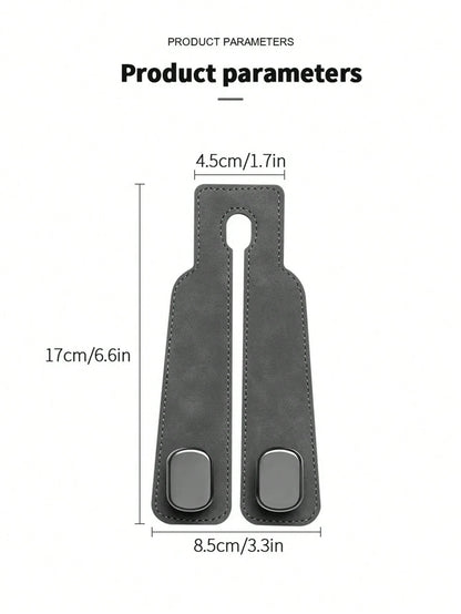 Car Hook, Car Seat Back Double Hook, Multifunctional Car Rear Seat Mobile Phone Holder