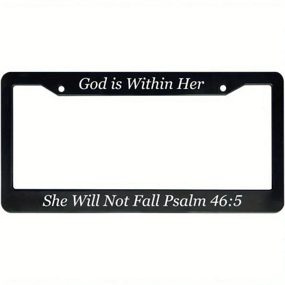 Car K, Christian Women's Mom License Plate Frame (Psalm 465, 1 Piece)