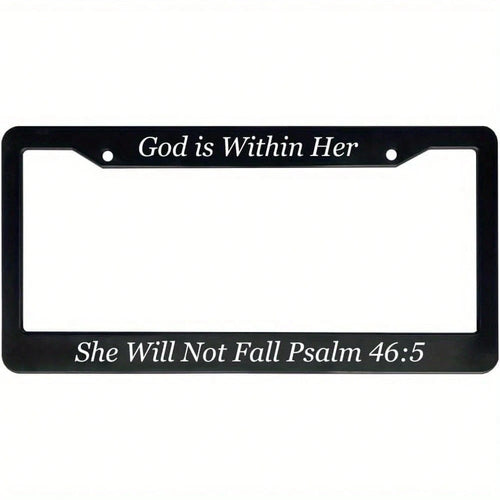 Car K, Christian Women's Mom License Plate Frame (Psalm 465, 1 Piece)