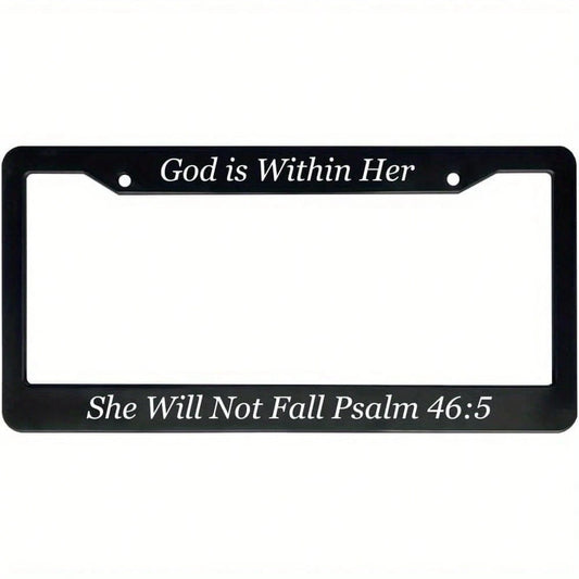 Car K, Christian Women's Mom License Plate Frame (Psalm 465, 1 Piece)
