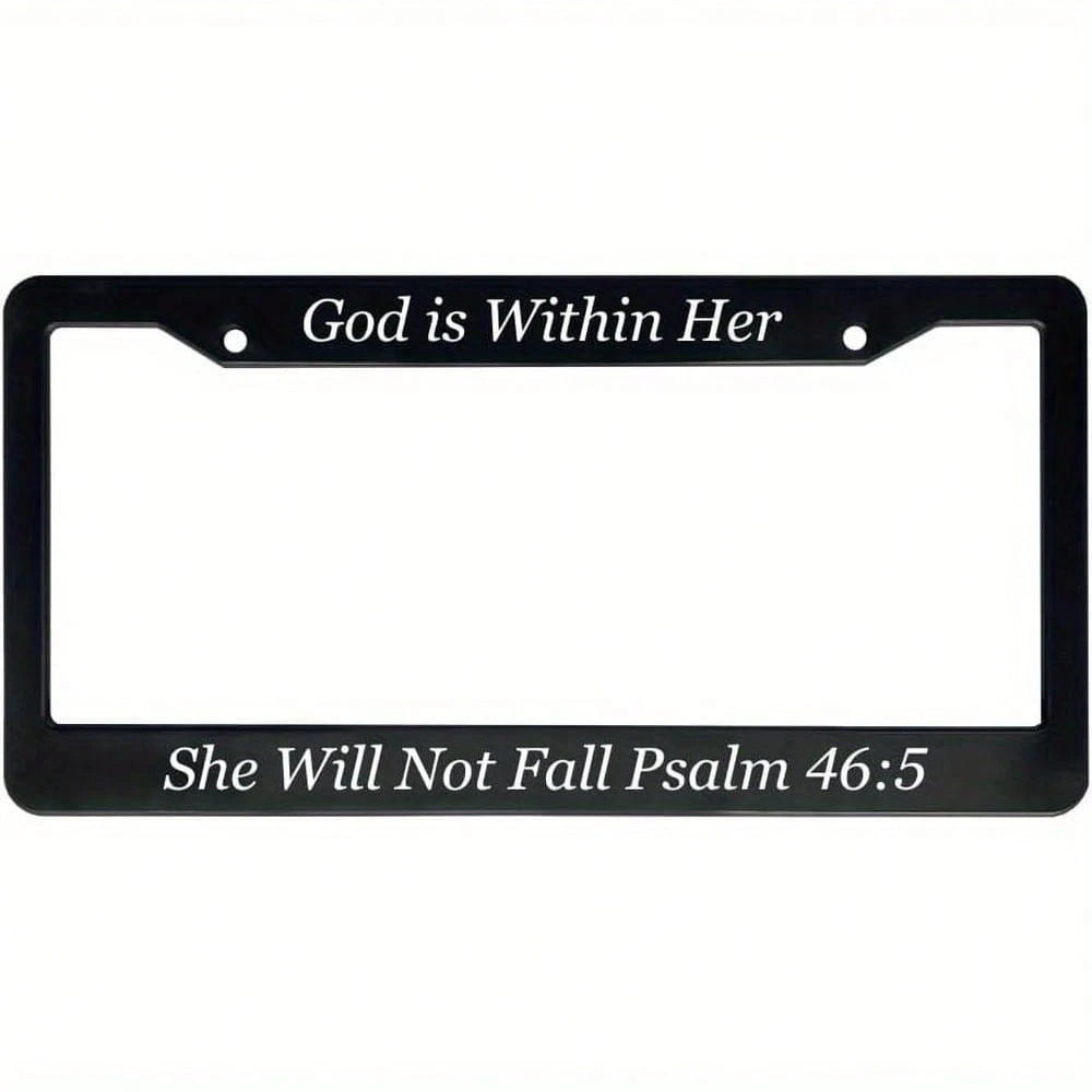 Car K, Christian Women's Mom License Plate Frame (Psalm 465, 1 Piece)