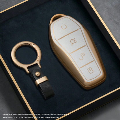 Car Key Cover For BYD Song Tang Qin PLUS M9 Key Fob Protector Car Keychain Accessories