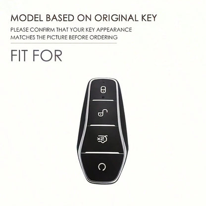 Car Key Cover For BYD Song Tang Qin PLUS M9 Key Fob Protector Car Keychain Accessories