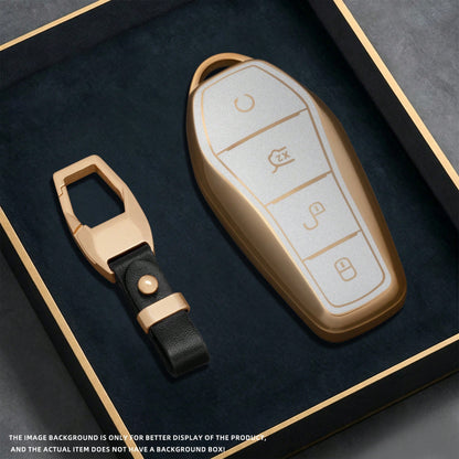 Car Key Cover For BYD Song Tang Qin PLUS M9 Key Fob Protector Car Keychain Accessories