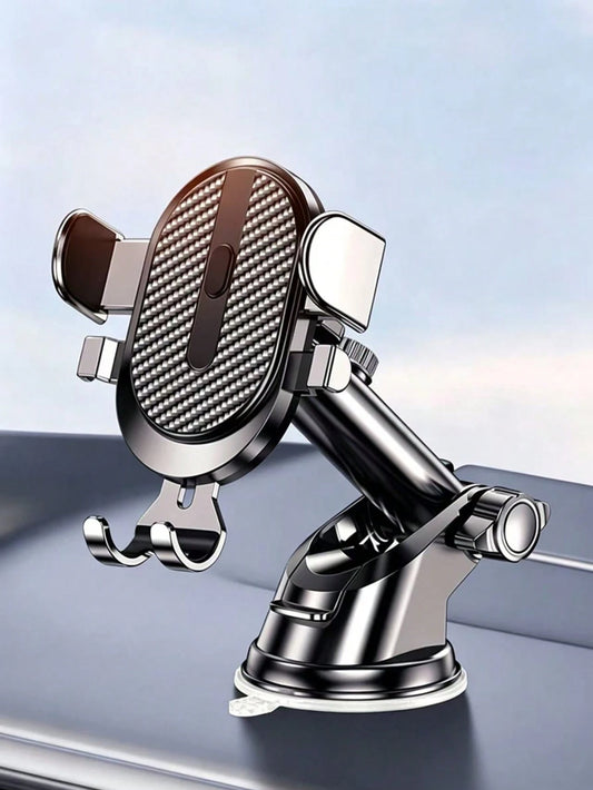 Car Phone Holder, Car-Specific Suction Cup Mount, Multi-Function Navigation Support Clip, Dashboard Phone Holder. Supports Telescopic Rotation And Auto-Locking Function, Ensures Navigation! Strong Adh