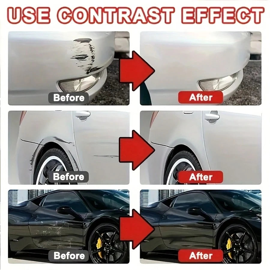 Car Scratch Wax And Swirl Remover Nano Shine Polish, Automotive Clay Scratch Repair Paste Kit- Compatible With Multiple Paint Colors For Vehicle Surface Restoration And Maintenance,Car Accessories