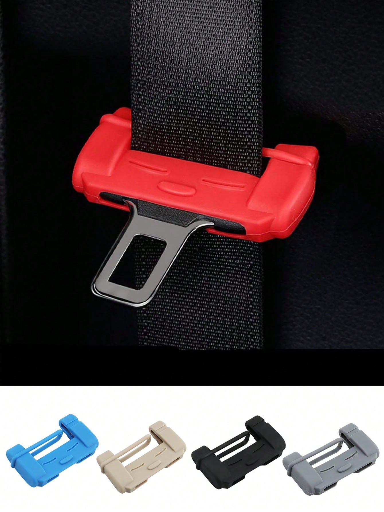 Car Seat Belt Buckle Protector, Car Seat Belt Lock Cover Anti-Scratch Silicone Car Seat Belt Buckle Protector, Car Interior Accessories, Car Accessories