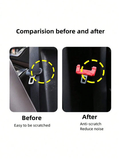 Car Seat Belt Buckle Protector, Car Seat Belt Lock Cover Anti-Scratch Silicone Car Seat Belt Buckle Protector, Car Interior Accessories, Car Accessories