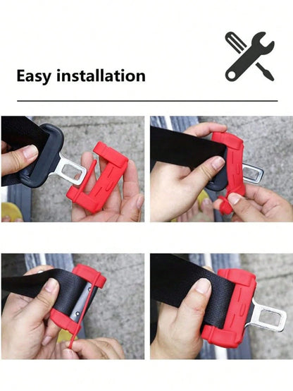 Car Seat Belt Buckle Protector, Car Seat Belt Lock Cover Anti-Scratch Silicone Car Seat Belt Buckle Protector, Car Interior Accessories, Car Accessories
