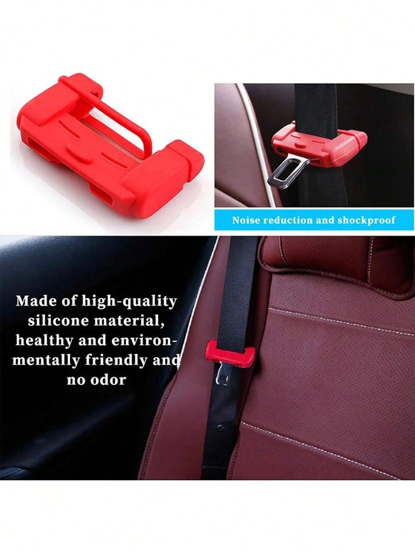 Car Seat Belt Buckle Protector, Car Seat Belt Lock Cover Anti-Scratch Silicone Car Seat Belt Buckle Protector, Car Interior Accessories, Car Accessories