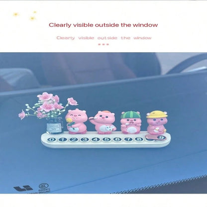 Car Temporary Parking Phone Number Plate, Car Interior Decor, Temporary Parking Phone Plate, Car Temporary Parking Number Plate, Car Aromatherapy Parking Sign, Car Moving Plate, Parking Sign