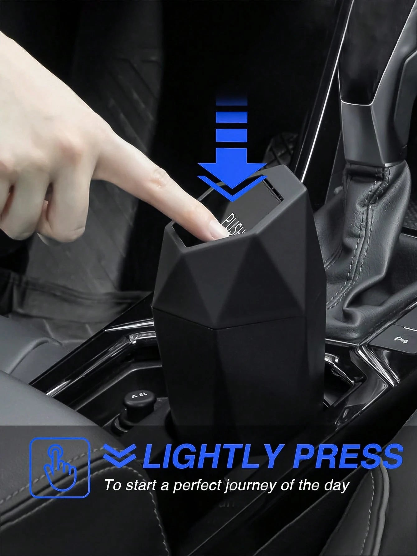 Car Trash Can With Lid, Car Cup Holder Trash Can, Mini Essential Car Accessories For Interior, Leakproof Garbage Can, Multipurpose Organizers And Storage For Car, Home, Kitchen, Office.