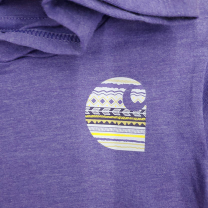Carhartt Ultra Violet Purple L/S Hooded Shirt