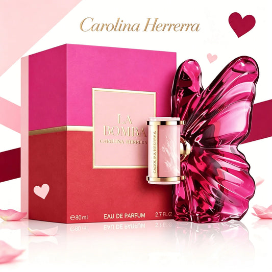 Carolina Herrera La Bomba EDP 80ML Women Floral Fruity Perfume Butterfly Design Womens Perfume Original