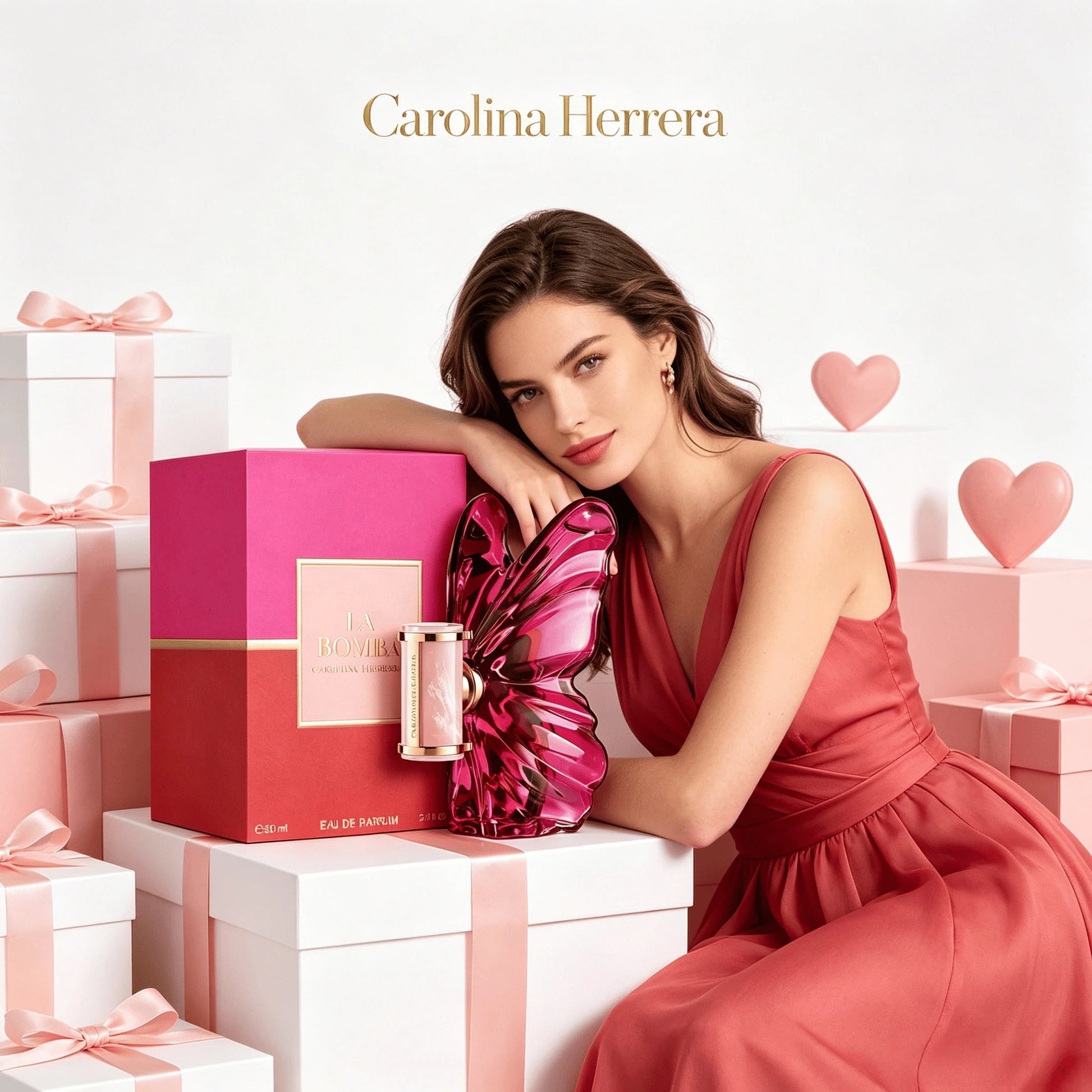 Carolina Herrera La Bomba EDP 80ML Women Floral Fruity Perfume Butterfly Design Womens Perfume Original