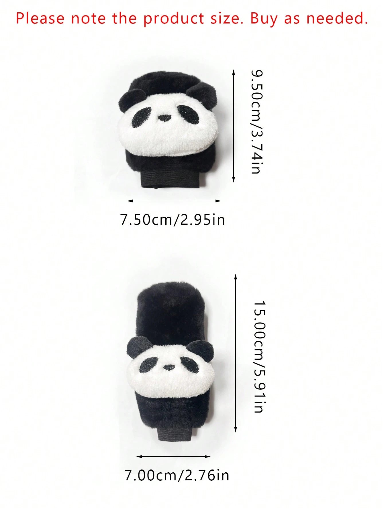 Cartoon Car Seat Belt & Handbrake & Gear Shift Cover Set, Cute Car Interior Decoration