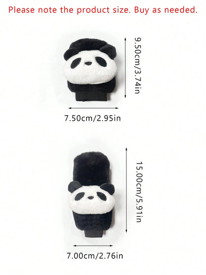 Cartoon Car Seat Belt & Handbrake & Gear Shift Cover Set, Cute Car Interior Decoration
