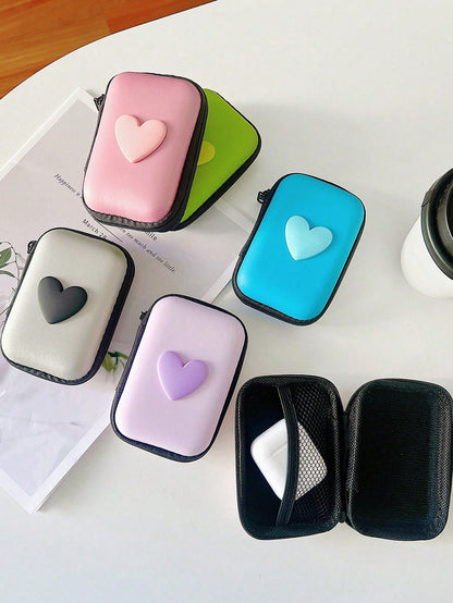 Cartoon Creative Anti-Fall Zipper Bag For Data Cables, Chargers, Earphone Wires And Other Electronic Accessories Storage Cable Organizer