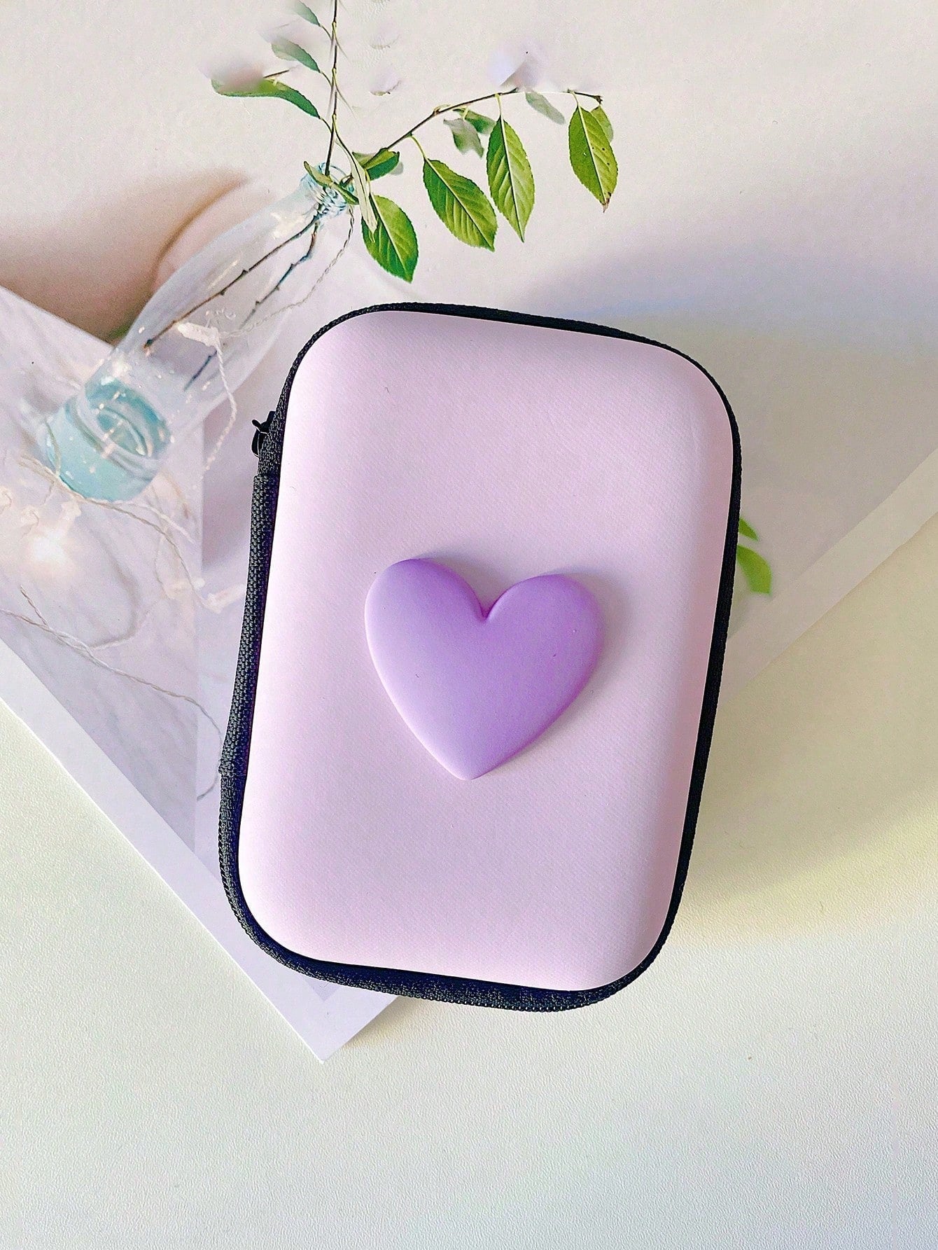 Cartoon Creative Anti-Fall Zipper Bag For Data Cables, Chargers, Earphone Wires And Other Electronic Accessories Storage Cable Organizer