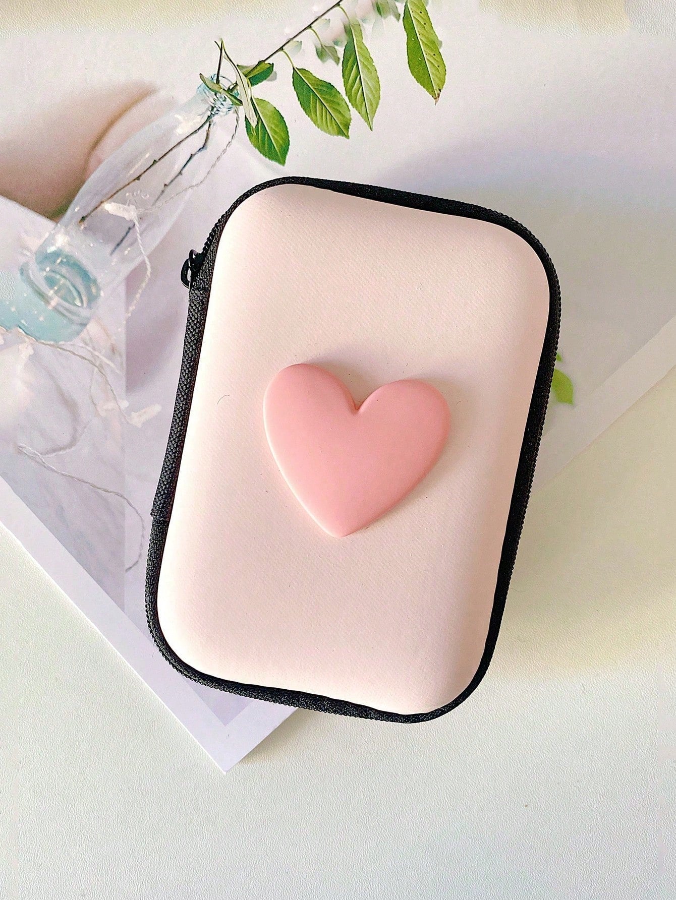 Cartoon Creative Anti-Fall Zipper Bag For Data Cables, Chargers, Earphone Wires And Other Electronic Accessories Storage Cable Organizer