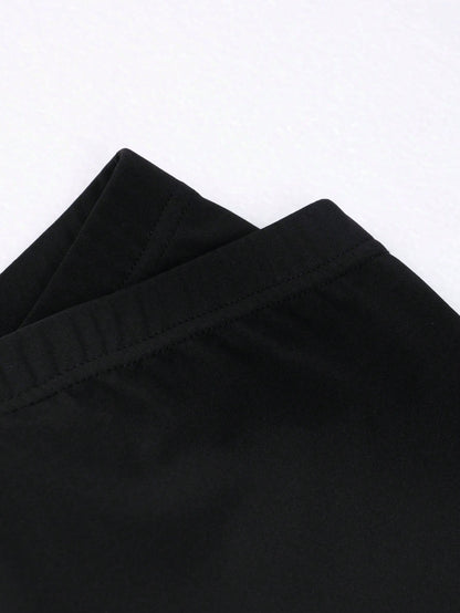 Casual Women's Black Skinny Yoga Pants Slim Fit Waist-Cinching Hip Lifting Capris Stretchy Fabric Daily Commuting Going Out Outfits Summer