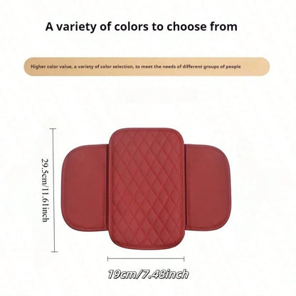 Center Console Cover With Two Storage Bag,Leather Comfort Armrest Cover For Car Decorations Height Car Armrest Cushion,Universal Car Arm Rest Cover Pad For Most Vehicles