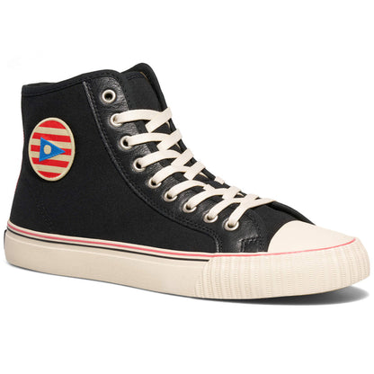 Center Slightly Choppy High-Top Black/Cream