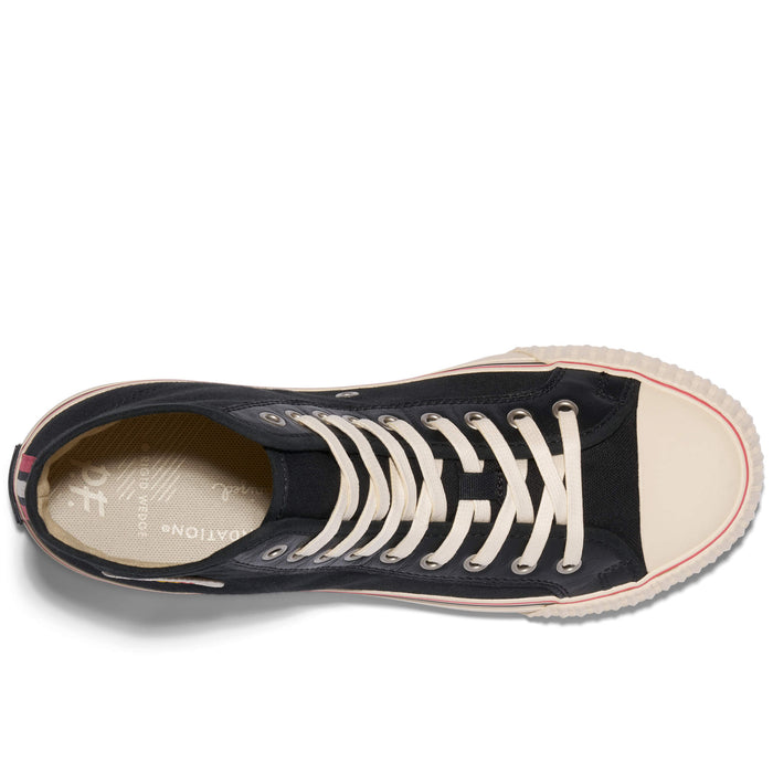 Center Slightly Choppy High-Top Black/Cream