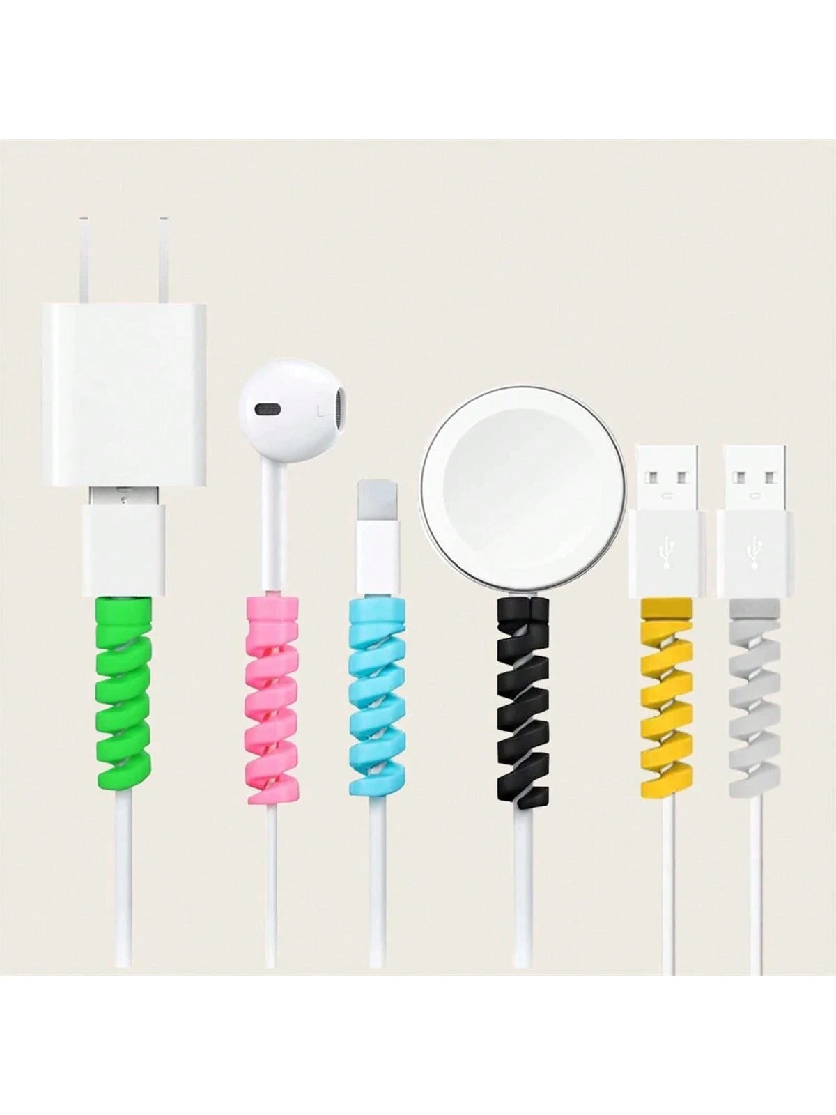 Charging Cable Organizer: 6pcs/Set+6pcs Gift Perfect Fit For All Phones, Computers And Chargers- Compatible With Android Cables! Cable Organizer