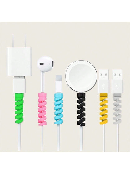 Charging Cable Organizer: 6pcs/Set+6pcs Gift Perfect Fit For All Phones, Computers And Chargers- Compatible With Android Cables! Cable Organizer