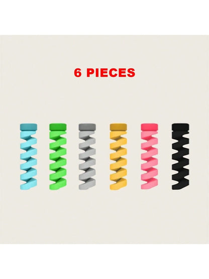 Charging Cable Organizer: 6pcs/Set+6pcs Gift Perfect Fit For All Phones, Computers And Chargers- Compatible With Android Cables! Cable Organizer