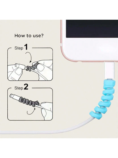 Charging Cable Organizer: 6pcs/Set+6pcs Gift Perfect Fit For All Phones, Computers And Chargers- Compatible With Android Cables! Cable Organizer