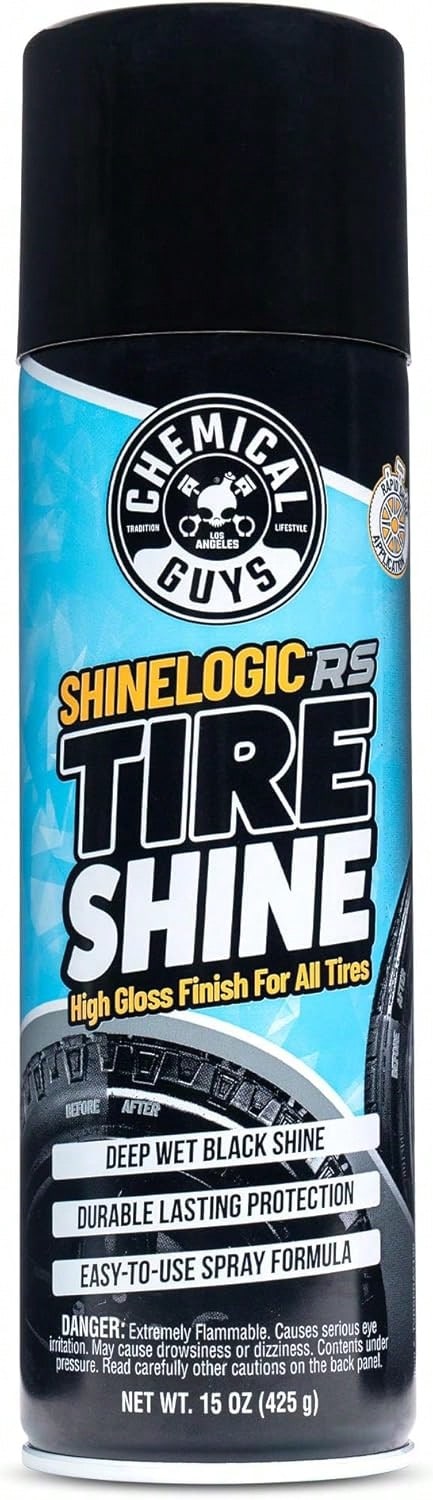 Chemical Guys ShineLogicRS Tire Shine, Deep Wet Black Shine, For Cars, Trucks, Motorcycles, RVs &Amp; More, 15 Fl Oz