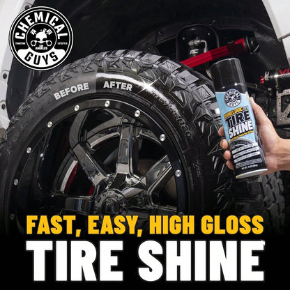 Chemical Guys ShineLogicRS Tire Shine, Deep Wet Black Shine, For Cars, Trucks, Motorcycles, RVs &Amp; More, 15 Fl Oz