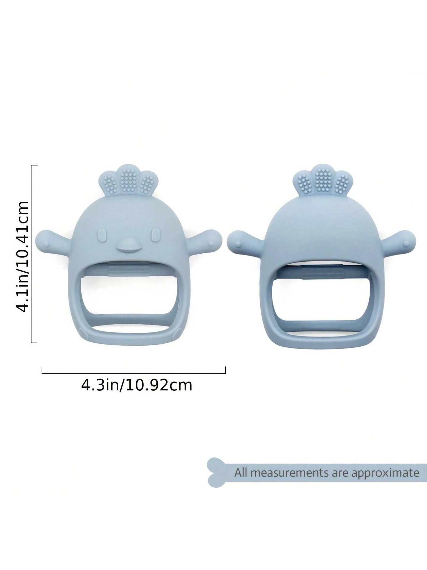 Chick Teether, Silicone Mushroom Teether Biting Toy, Baby Teething Stick
