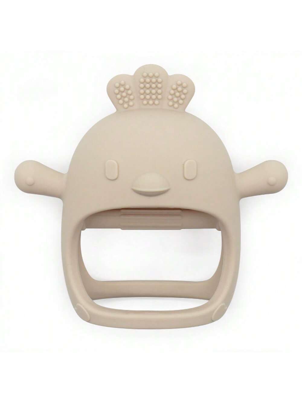 Chick Teether, Silicone Mushroom Teether Biting Toy, Baby Teething Stick